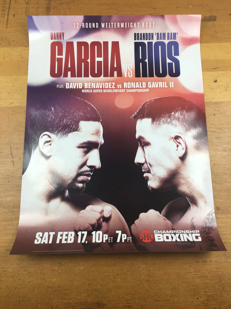 Sold Out Posters Boxing - 2018 Poster Garcia Vs Rios Benavidez Vs Gavril II