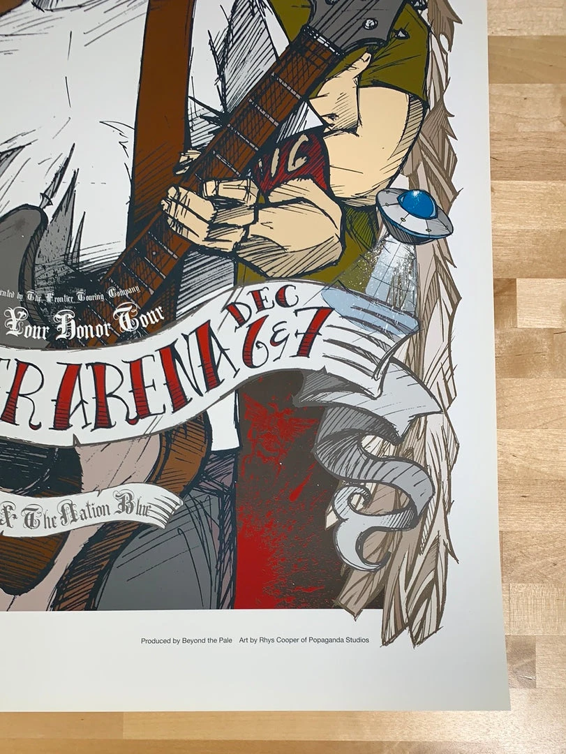 Foo Fighters - 2005 Rhys Cooper Poster Melbourne, AUS Gig Posters