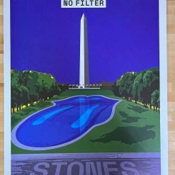 Sold Out Posters Gig Posters Rolling Stones - 2019 Poster Washington, DC No Filter Tour Fedex Field