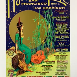 Kathie Hughston Gig Posters MHP 79 November - 1999 Poster Maritime Hall San Fran 1st