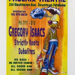 Sold Out Posters Gig Posters MHP 32B Maritime Hall - 1997 Poster Gregory Isaacs, Strictly Roots San Fran 1st