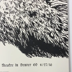 Napalm Death & Melvins - 2016 Fugscreens Studios Poster Denver, CO 4/27