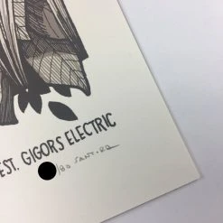 Gig Posters Big'n & The Great Brain - 2013 Justin Santora Poster Belgium Tour