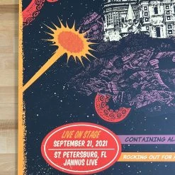 The Black Keys - 2021 Status Serigraph Poster St Petersburgh, FL Gig Posters