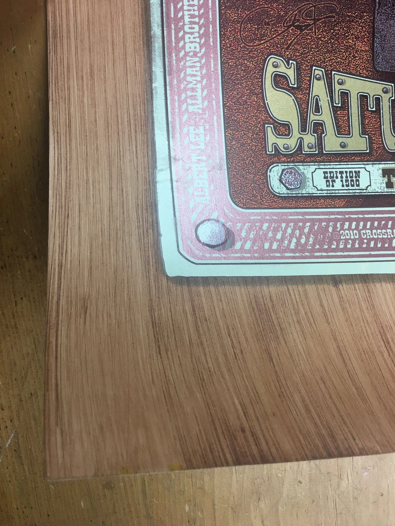 Eric Clapton Crossroads Guitar Festival - 2010 Ron Donovan Poster Oakland, CA Hangar 18