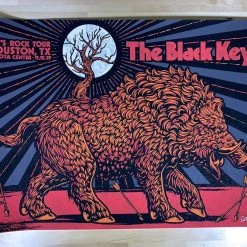 The Black Keys - 2019 Todd Slater Poster Houston, TX Toyota Center