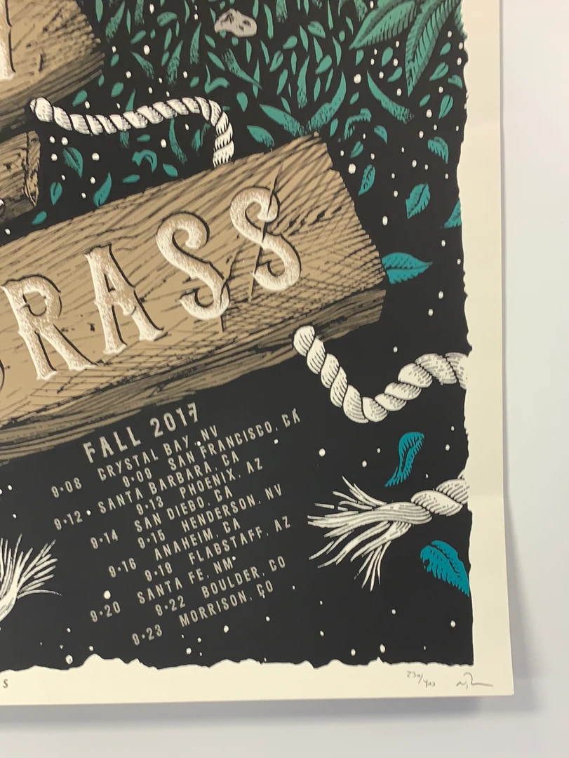 Gig Posters Greensky Bluegrass - 2017 Neal Williams Poster Fall Tour