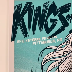 Kings Of Leon - 2017 Robert Wilson Poster Pittsburgh, PA Keybank Pav Gig Posters