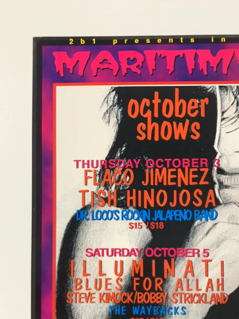 Gig Posters MHP 22 Maritime Hall - 1996 Kathie Hughston Poster October San Fran 1st