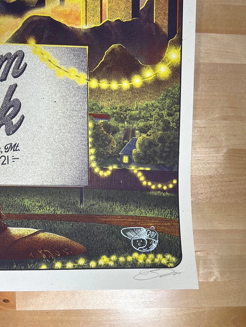 Railey Bace Prints Pearl Jam - 2021 Bailey Race Poster Missoula, MT Streaming AP Gig Posters