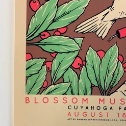 Kings Of Leon - 2017 Dan Grissom Poster Cuyahoga Falls, OH Blossom Music