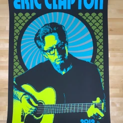 Eric Clapton - 2019 Scrojo Poster European Tour Gig Posters