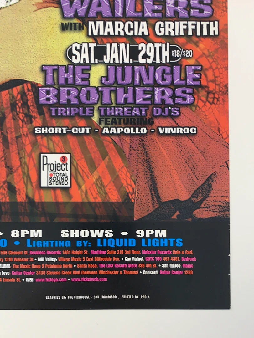 MHP 83 Maritime Hall - 2000 Poster August Ron Donovan Jay-Z San Fran 1st