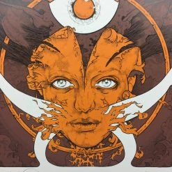 Pig Lady - 2008 John Dyer Baizley Poster Orange Art Prints