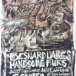 Besnard Lakes, Handsome Furs - 2007 Dan Grzeca Poster Chicago, IL Schubas