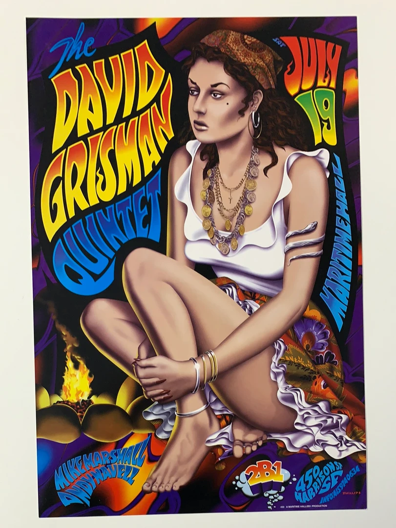 Jim Phillips MHP 33 DGQ - 1997 Poster Maritime Hall San Fran 1st Gig Posters