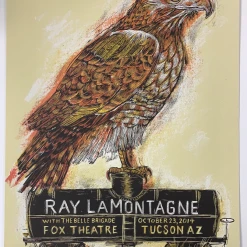 Gig Posters Ray Lamontagne - 2014 Dan Grzeca Poster Tucson, AZ Fox Theatre