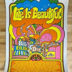 Life Is Beautiful Festival - 2021 Ames Brothers Poster Pearl Metallic Gig Posters
