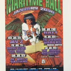 MHP 83 Maritime Hall - 2000 Poster August Ron Donovan Jay-Z San Fran 1st