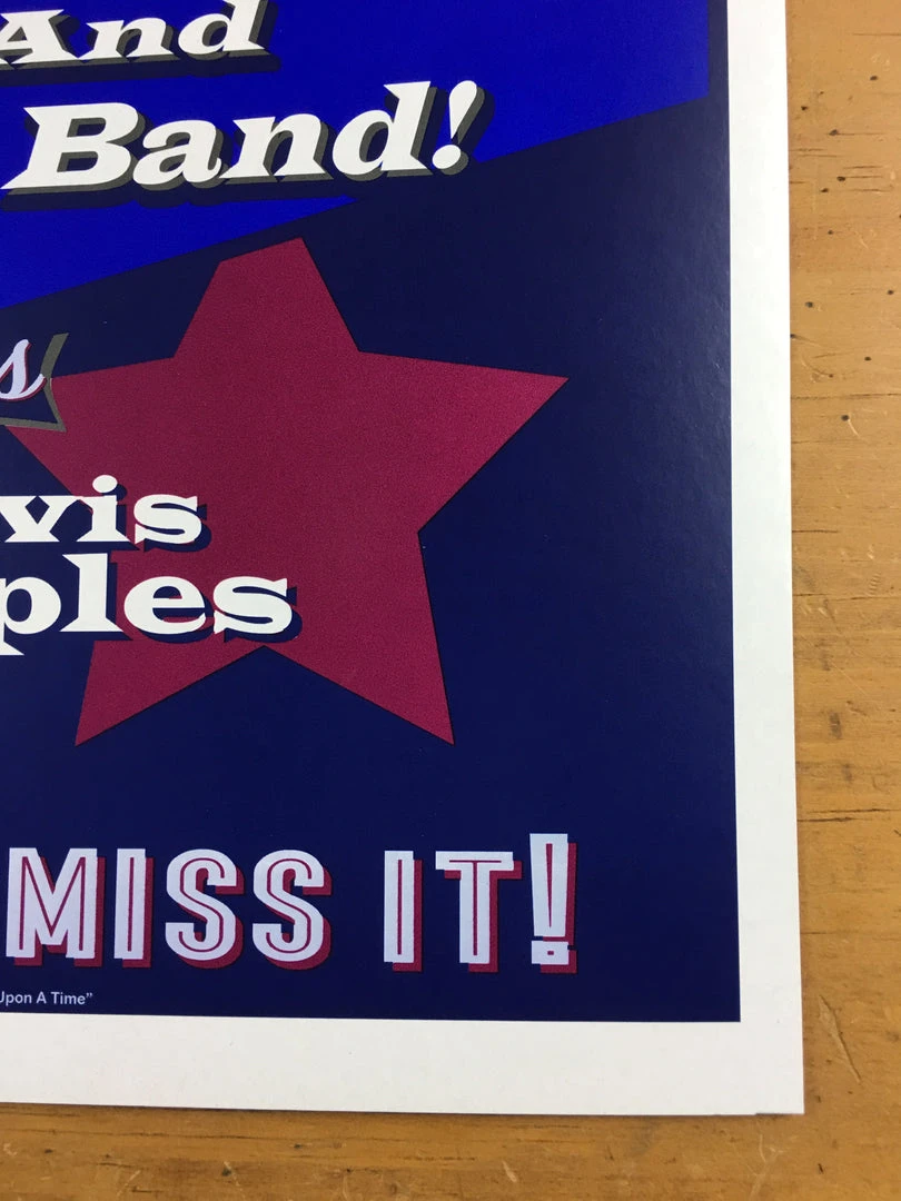 Bob Dylan - 2017 Geoff Gans Poster Chicago Wintrust Arena RED Chicago, IL