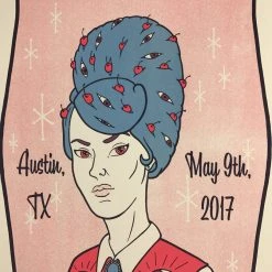 Gig Posters Kings Of Leon - 2017 Tyler Skaggs Poster Austin, Texas 360 Amphitheater