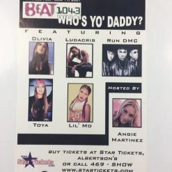 Sold Out Posters Beat 104.3 - 2001 Poster - Waterloo Park Gig Posters