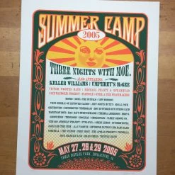 Gig Posters Moe. - 2005 Methane Studios Poster Chillicothe, IL Three Sisters Park Summer Cam