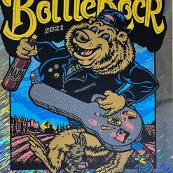 Foil Posters BottleRock Festival - 2021 Ames Brothers Poster Napa, CA FOIL