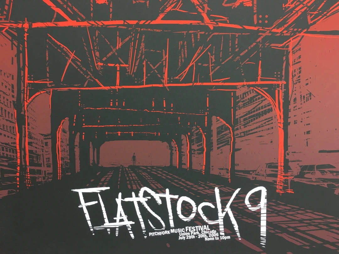 Flatstock 9 - 2006 Daniel Danger Poster Chicago, IL Union Park