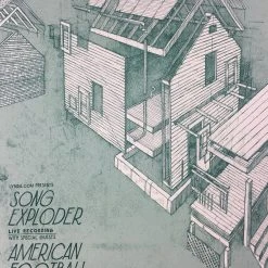 American Football/Song Exploder - 2015 Landland Poster Chicago, IL Lincoln Hall