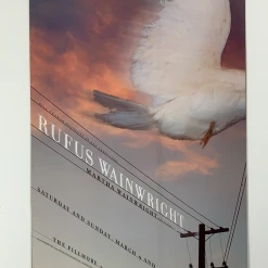 Rufus Wainwright - 2002 Scott Idleman Poster Fillmore Auditorium San Fran 1st Gig Posters