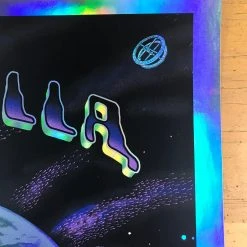 Coachella - 2011 EMEK Poster Purple Mirror FOIL Variant Edition 3/5 Signed