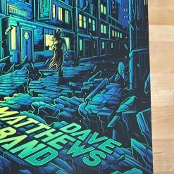 Grey Street - 2022 Dan Mumford Poster Dave Matthews Band (GREEN) Gig Posters