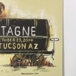 Gig Posters Ray Lamontagne - 2014 Dan Grzeca Poster Tucson, AZ Fox Theatre