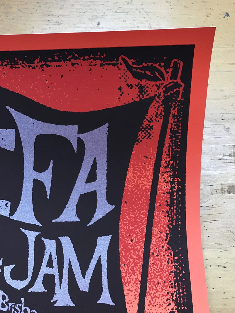 Gig Posters Pearl Jam - 2006 Todd Slater Poster CCFA Australia Hawaii SE SILVER