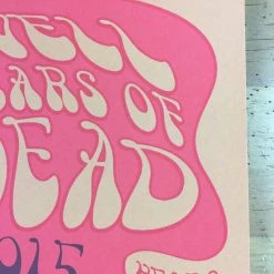 Grateful Dead/Fare Thee Well - 2015 Status Serigraph Poster Santa Clara, CA Levi