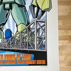 Pearl Jam - 2006 Joe Whyte Poster Brisbane, AUS Kings Of Leon