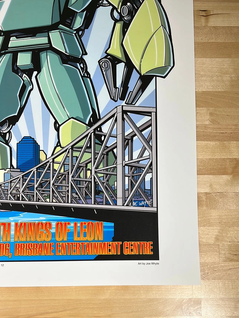 Pearl Jam - 2006 Joe Whyte Poster Brisbane, AUS Kings Of Leon