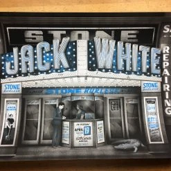 Jack White - 2018 Matthew Jacobson Poster Detroit, MI Little Ceasars Arena