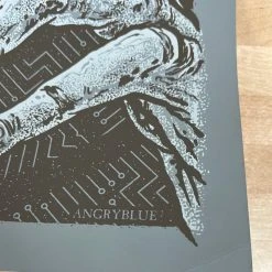 Metallica - 2018 AngryBlue Poster Prague, CZE O2 Arena