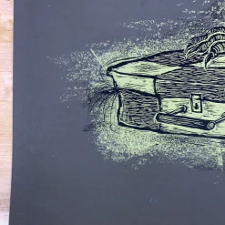 Rural Corvus - 2009 Dan Grzeca Poster Art Print Charcoal Grey