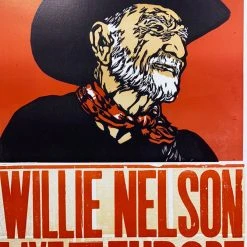 Willie Nelson - 2010 Hatch Show Print 6/24 Poster Bruxelles, Belgique