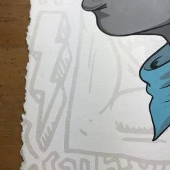 Fly Boy - 2016 Hebru Brantley ORIGINAL Painting Beyond Kirby Flyboy Original Artwork