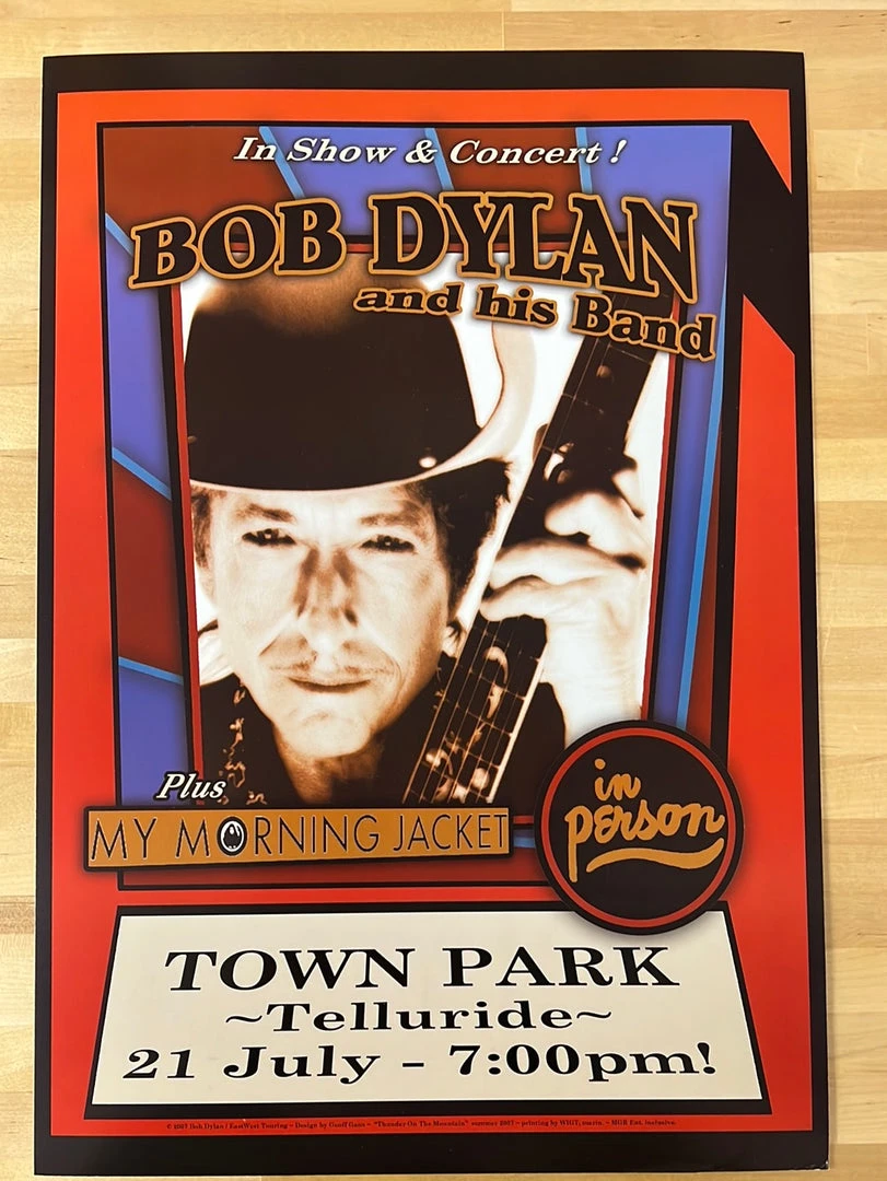 Colorado Bob Dylan - 2007 Geoff Gans Poster Telluride, CO