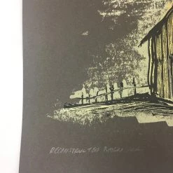 Reconstructed Barn Owl - 2013 Dan Grzeca Poster Art Print Charcoal Brown Art Prints