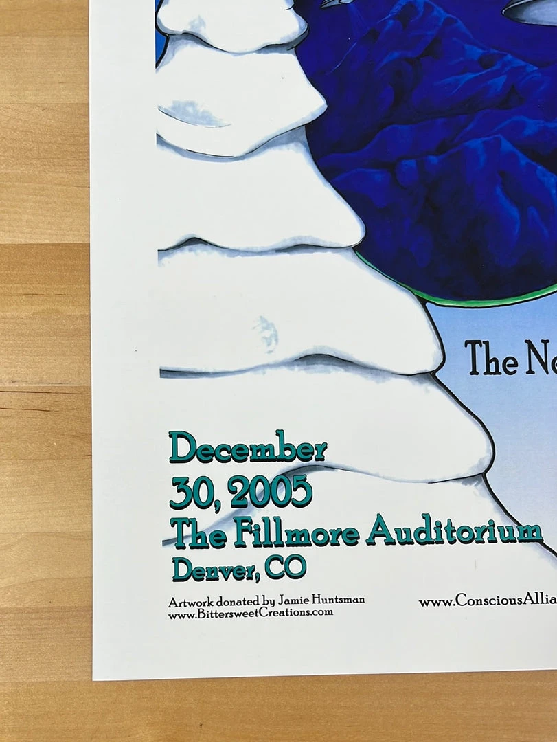 Yonder Mountain String Band - 2005 Jamie Huntsman Poster The Fillmore Denver, CO 12/30 Colorado