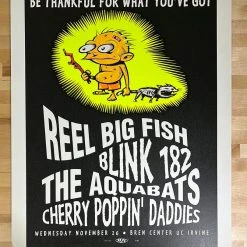 TAZ Blink 182 Reel Big Fish - 1997 T.A.Z. Poster Irvine, CA Bren Center