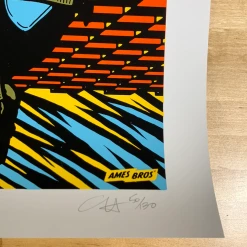 Ames Brothers Pearl Jam - 2018 Ames Design Poster S/N Lisbon, PRT Passeio Maritimo De Alges Gig Posters