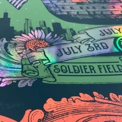 Fare Thee Well - 2015 Status Serigraph Grateful Dead Poster Chicago, IL FOIL