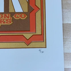 Yonder Mountain String Band - 2007 Tripp Poster Red Rocks Morrison, CO